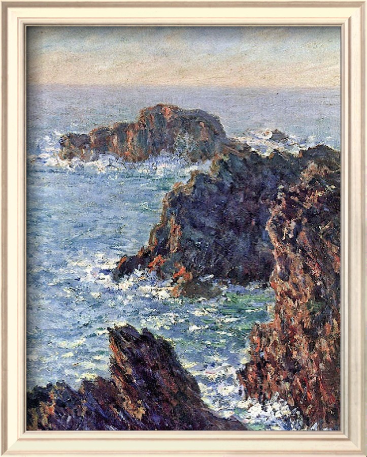 Rock Points At Belle Ile, C.1886-Claude Monet Painting